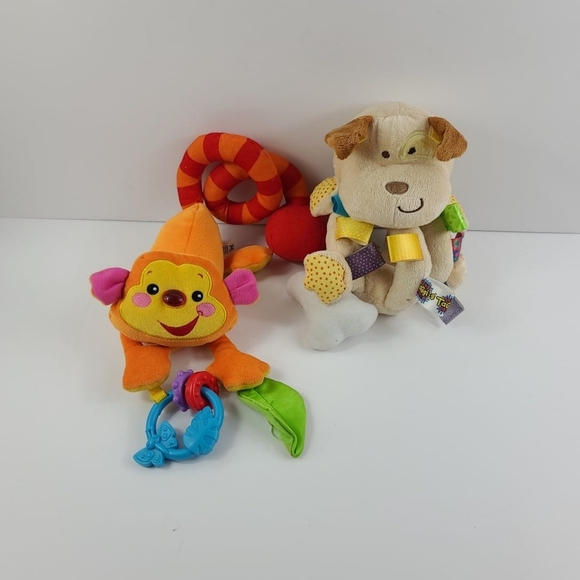 Baby Activity set of 2 Spiral Hanging Toy Pushchair Stroller Bedding Car Seat - Picture 2 of 7